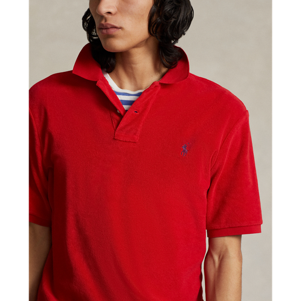 RL 2000 RED Classic Fit Terry Polo Shirt Polo Ralph Lauren 5