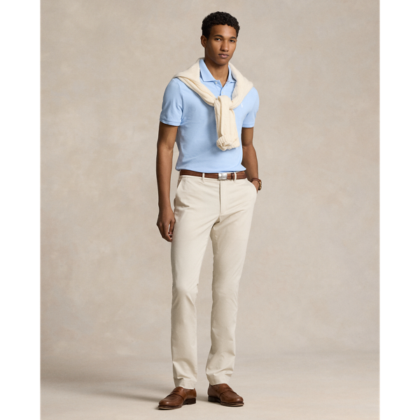 Office Blue Tailored Fit Performance Mesh Polo Shirt Polo Ralph Lauren 4