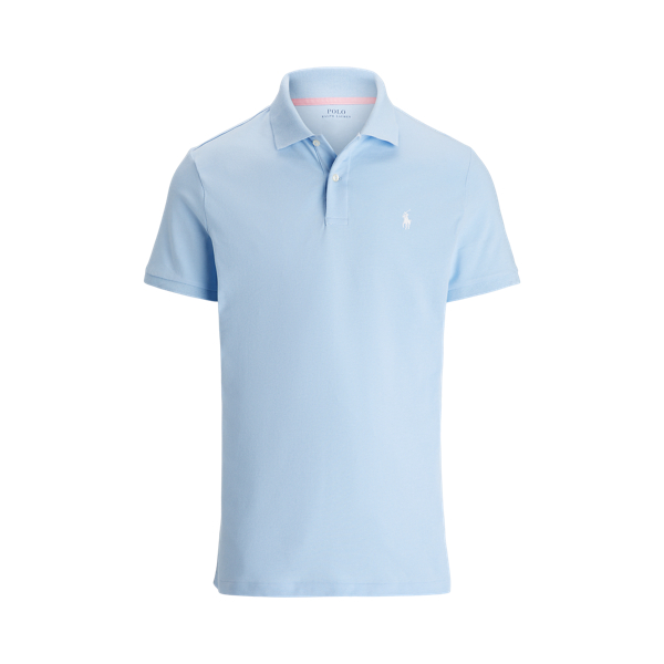 Office Blue Tailored Fit Performance Mesh Polo Shirt Polo Ralph Lauren 2
