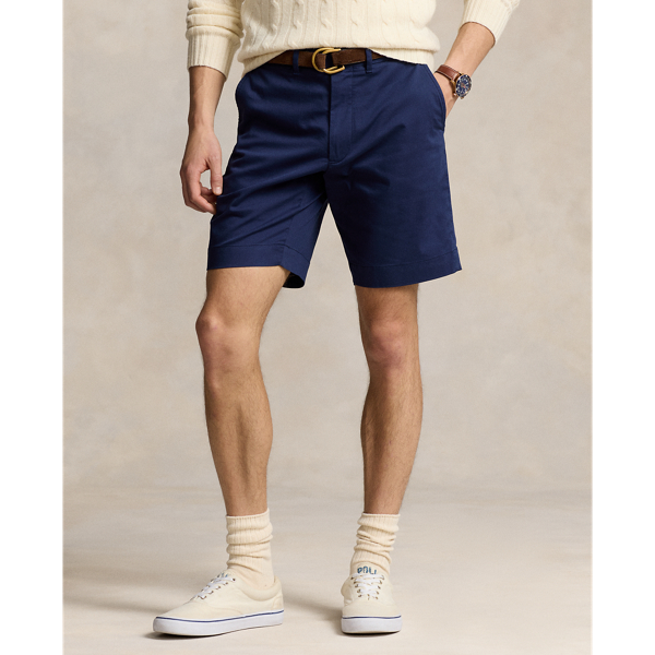 Refined Navy 9-Inch Tailored Fit Performance Short Polo Ralph Lauren for summer 4