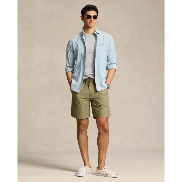 Basic Olive 8-Inch Polo Prepster Oxford Short Polo Ralph Lauren 1