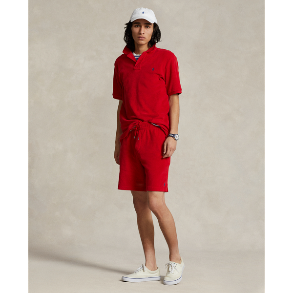 RL Red 8.5-Inch Terry Drawstring Short Polo Ralph Lauren for summer 1