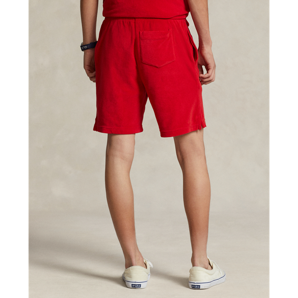RL Red 8.5-Inch Terry Drawstring Short Polo Ralph Lauren for summer 4