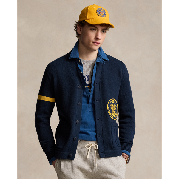 Aviator Navy Combo Nautical-Inspired Cotton Cardigan Polo Ralph Lauren 1