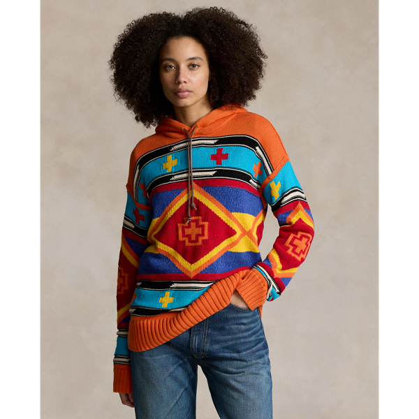 PRL x Naiomi Glasses Hooded Jumper for Women | Ralph Lauren® PA