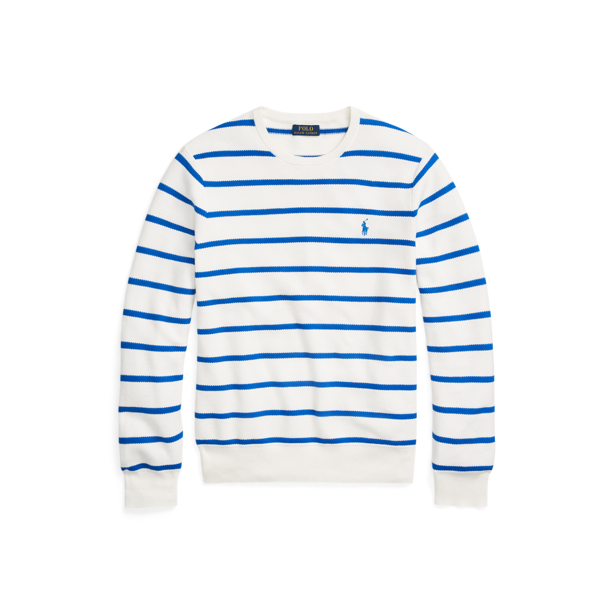 Lauren Ralph hotsell Lauren white and blue striped sweater