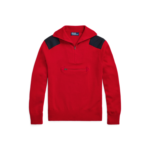 Cotton Quarter-Zip Hybrid Jumper Polo Ralph Lauren 1