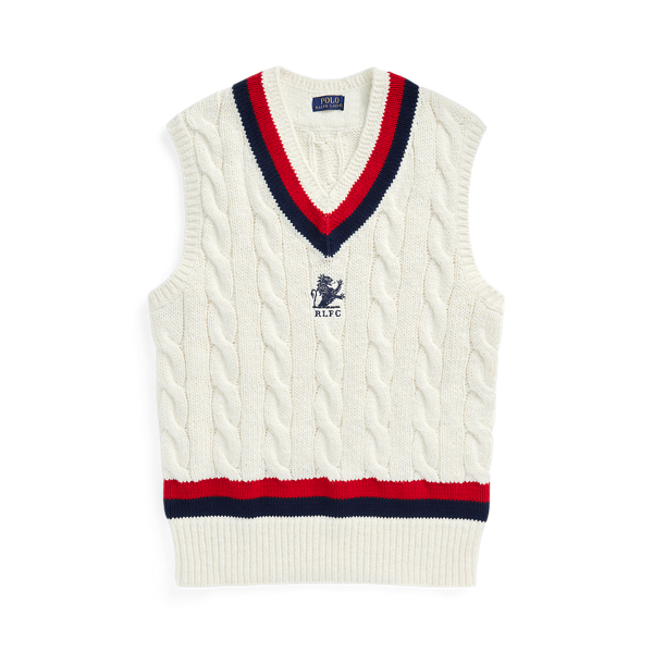 Cotton Cricket Sleeveless Jumper for Men Ralph Lauren PT