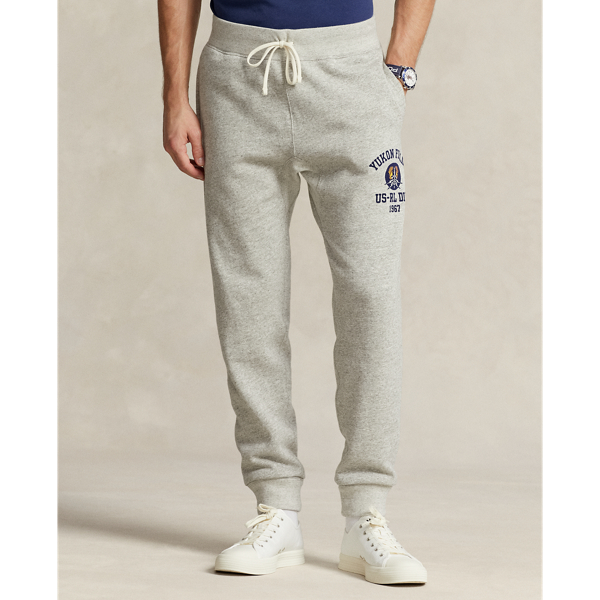 Loft Heather Fleece Graphic Jogger Pant Polo Ralph Lauren 4