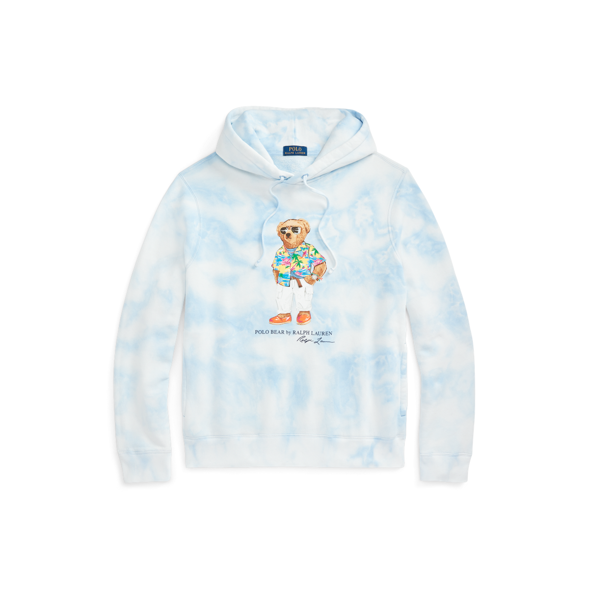 Polo Bear Tie Dye Fleece Hoodie