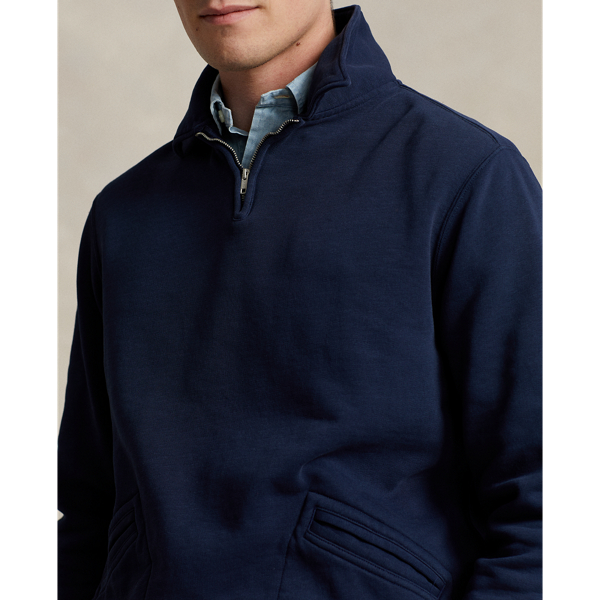 Cruise Navy Fleece Collared Quarter-Zip Sweatshirt Polo Ralph Lauren 5