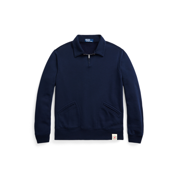 Fleece Collared Quarter-Zip Sweatshirt Polo Ralph Lauren 1
