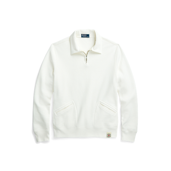 Fleece Collared Quarter-Zip Sweatshirt