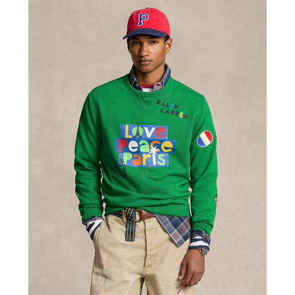 Cruise Green Love Peace Paris Sweatshirt Polo Ralph Lauren 1