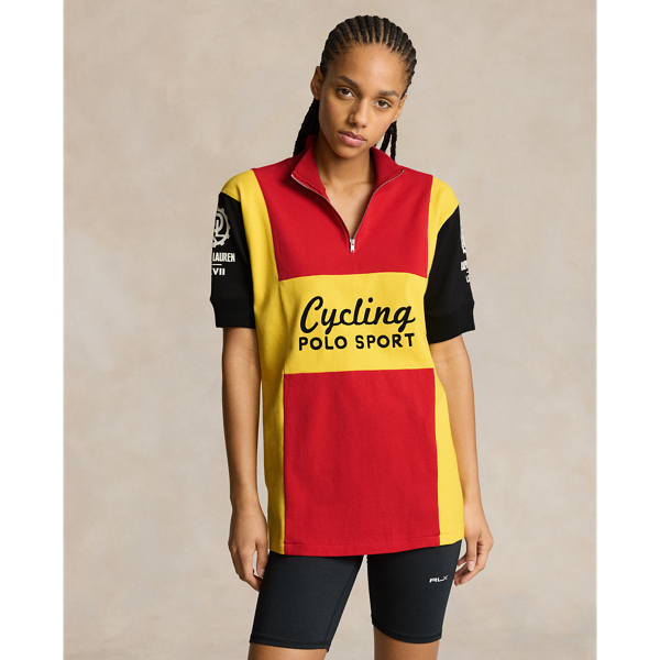 RL 2000 Red Multi Polo Sport Mesh Quarter-Zip Shirt Polo Ralph Lauren 6