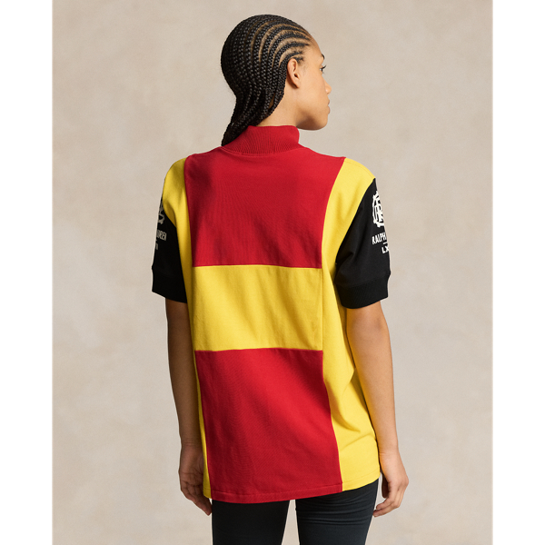 RL 2000 Red Multi Polo Sport Mesh Quarter-Zip Shirt Polo Ralph Lauren 7