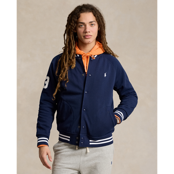 Triple Pony Fleece Baseball Jacket for Men Ralph Lauren IL