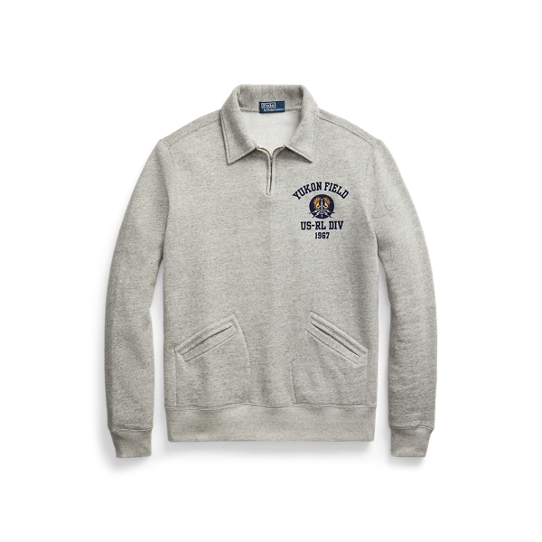 Fleece Collared Quarter Zip Sweatshirt Ralph Lauren Australia