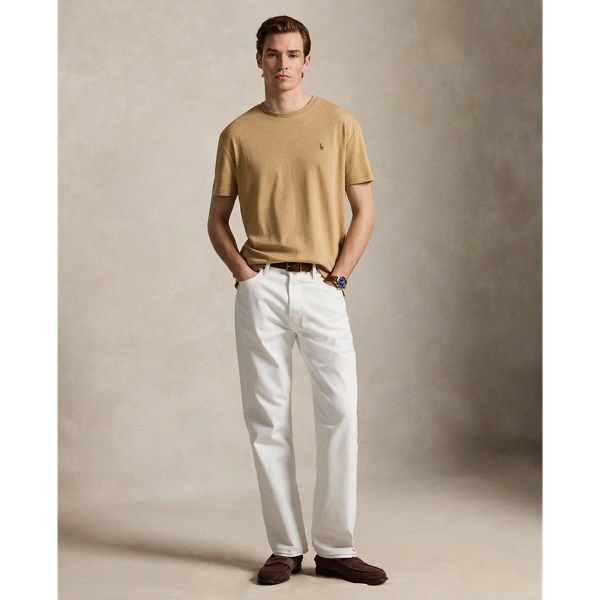 Camel Heather Classic Fit Soft Cotton Crewneck T-Shirt Polo Ralph Lauren 4