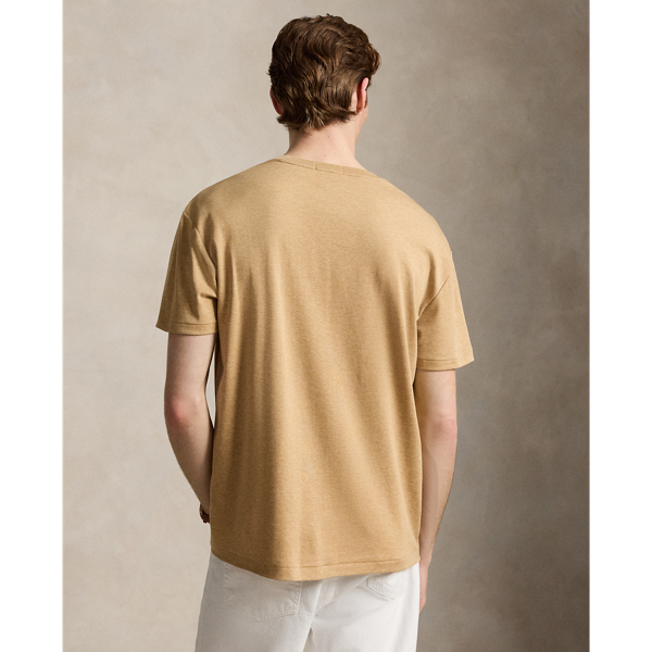 Camel Heather Classic Fit Soft Cotton Crewneck T-Shirt Polo Ralph Lauren 5