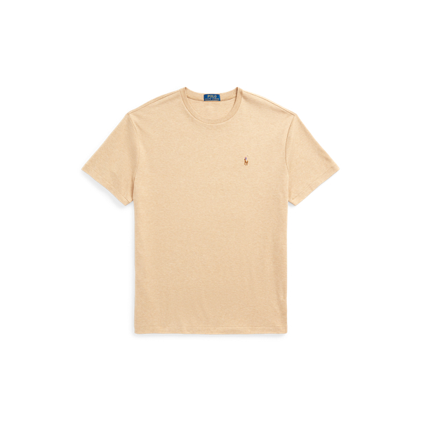Camel Heather Classic Fit Soft Cotton Crewneck T-Shirt Polo Ralph Lauren 2