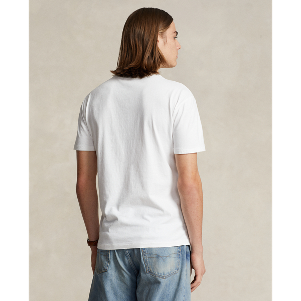 Classic Fit Cotton-Linen Pocket T-Shirt for Men | Ralph