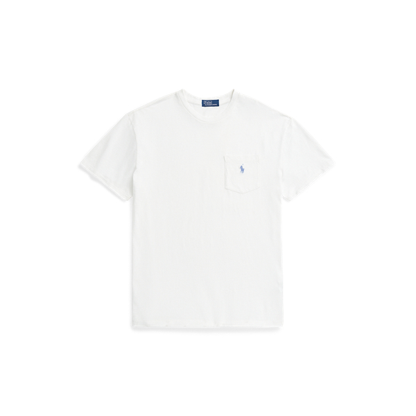 Classic Fit Cotton-Linen Pocket T-Shirt for Men | Ralph