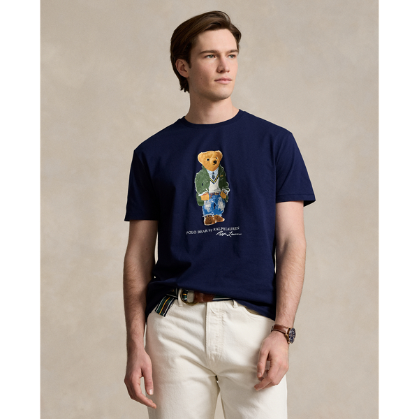 Newport Navy Classic Fit Polo Bear Jersey T-Shirt Polo Ralph Lauren 1