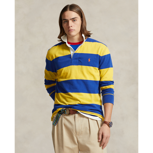 Chrome Yellow/Royal The Iconic Rugby Shirt Polo Ralph Lauren 1