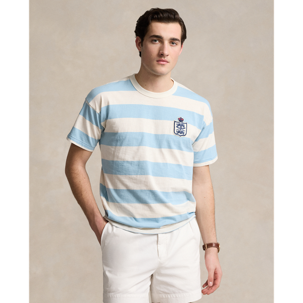 Vintage Fit Striped Slub Jersey T Shirt