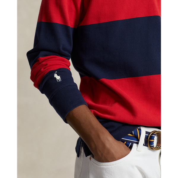Das klassische Rugbyhemd Polo Ralph Lauren in Newport-Navy/Bistro-Rot 6