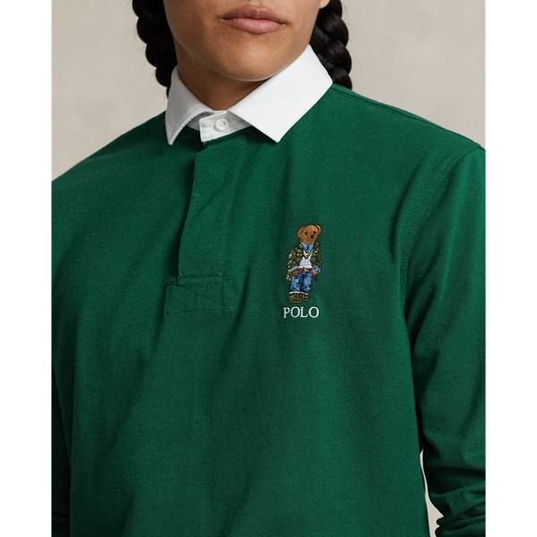 Polo Ralph Lauren Polo Bear all over print shops rugby shirt