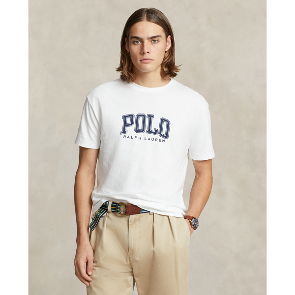 White Classic Fit Logo Jersey T-Shirt Polo Ralph Lauren 1