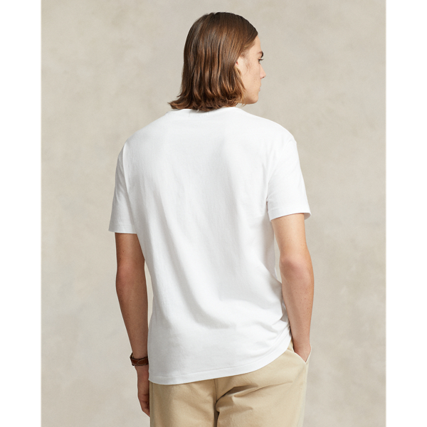 White Classic Fit Logo Jersey T-Shirt Polo Ralph Lauren 5