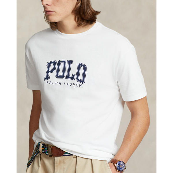 White Classic Fit Logo Jersey T-Shirt Polo Ralph Lauren 6