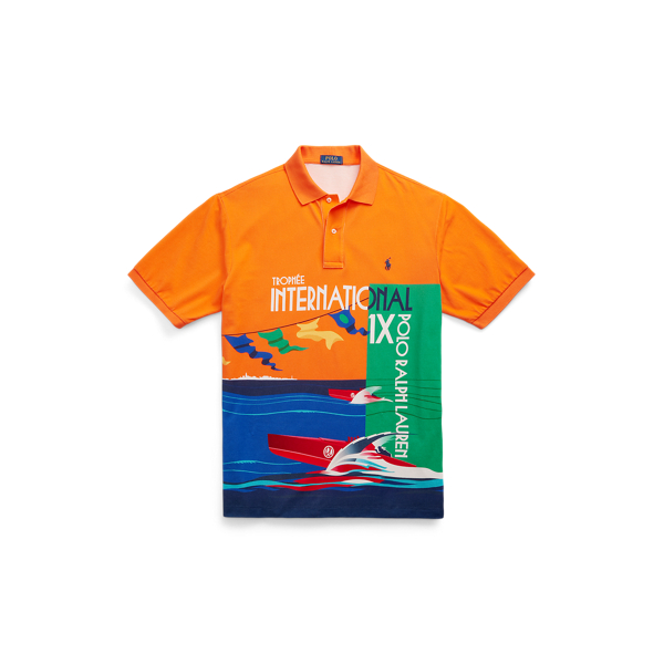 Mesh Graphic Polo Shirt