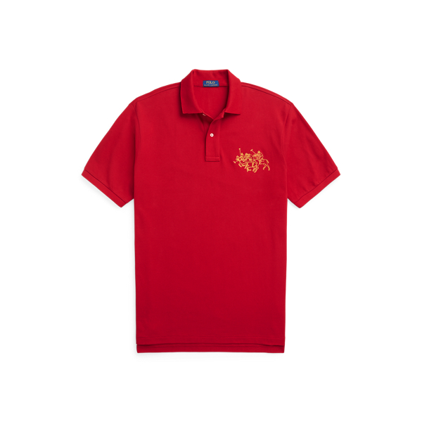 POLO buy RALPH LAUREN Slim Triple Pony Polo Shirt Sz L