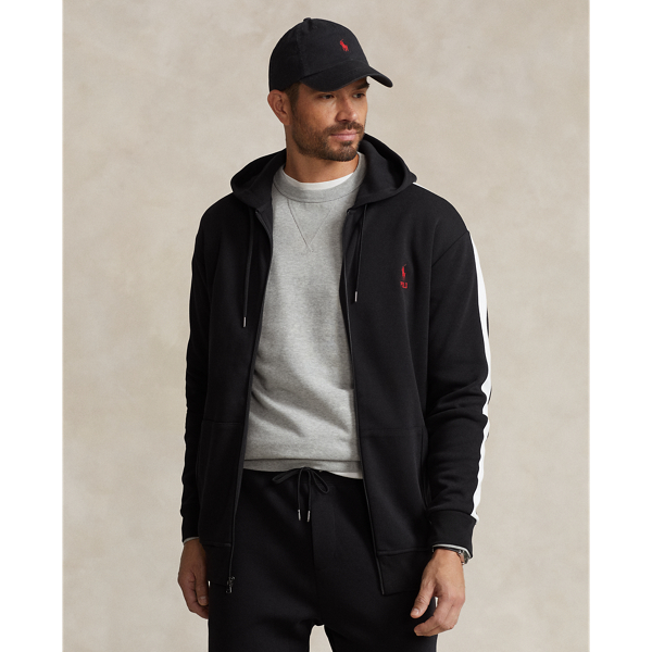 Polo Black Multi Double-Knit Full-Zip Hoodie Big & Tall for fall 1