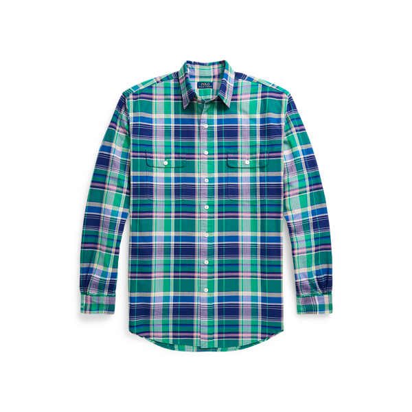 Camisa de trabajo oxford con cuadros Big & Tall en 1