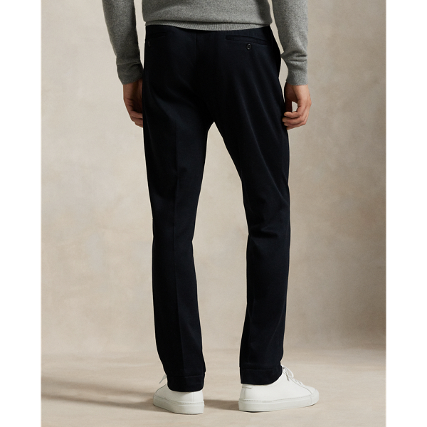 Bundfaltenhose aus Piqué 