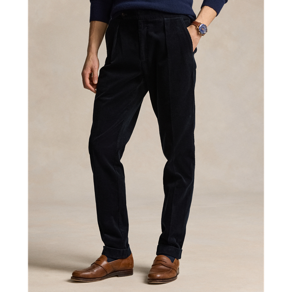 Navy Pleated Corduroy Suit Trouser Polo Ralph Lauren 4