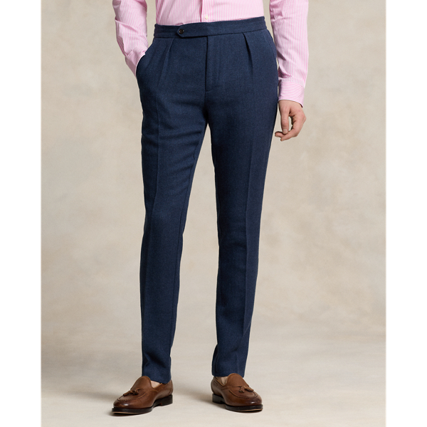 Herringbone Linen-Wool Suit Trouser