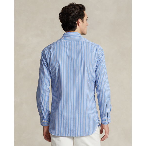 Custom Fit Striped Poplin Shirt
