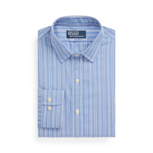 Polo ralph lauren slim fit striped poplin shirt hotsell