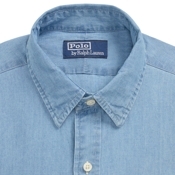 Custom Fit Indigo Chambray Shirt