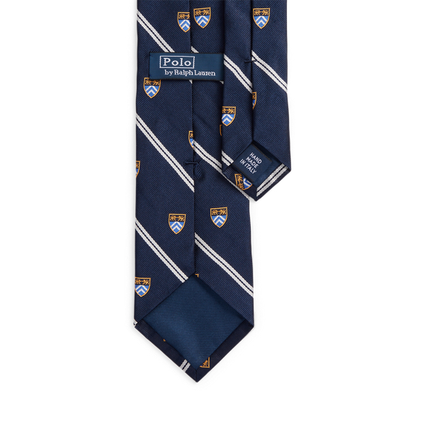 Navy Striped Silk Repp Club Tie Polo Ralph Lauren 2