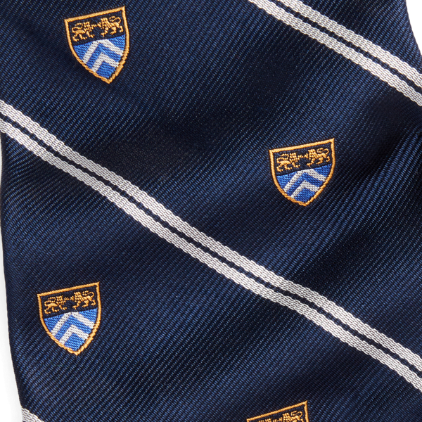 Navy Striped Silk Repp Club Tie Polo Ralph Lauren 3