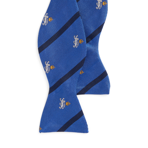 Blue Striped Silk Club Bow Tie Polo Ralph Lauren 1