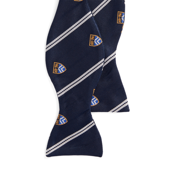 Navy Striped Silk Club Bow Tie Polo Ralph Lauren 1