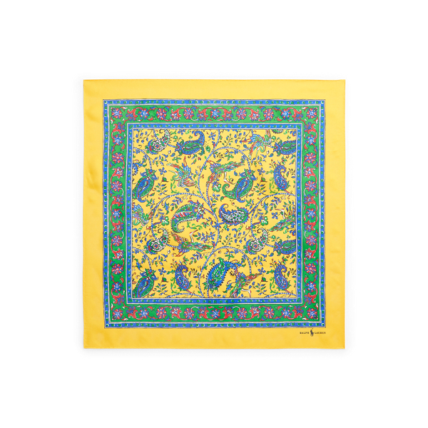 Bandana motif cachemire en soie habotai